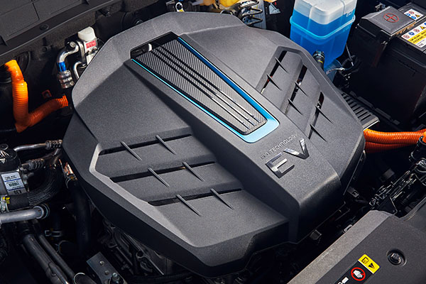 Nahaufname Elektromotor Hyundai KONA Elektro